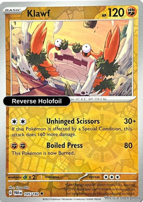Klawf - 105/182 - [PAR - SV04: Paradox Rift] - Reverse Holofoil