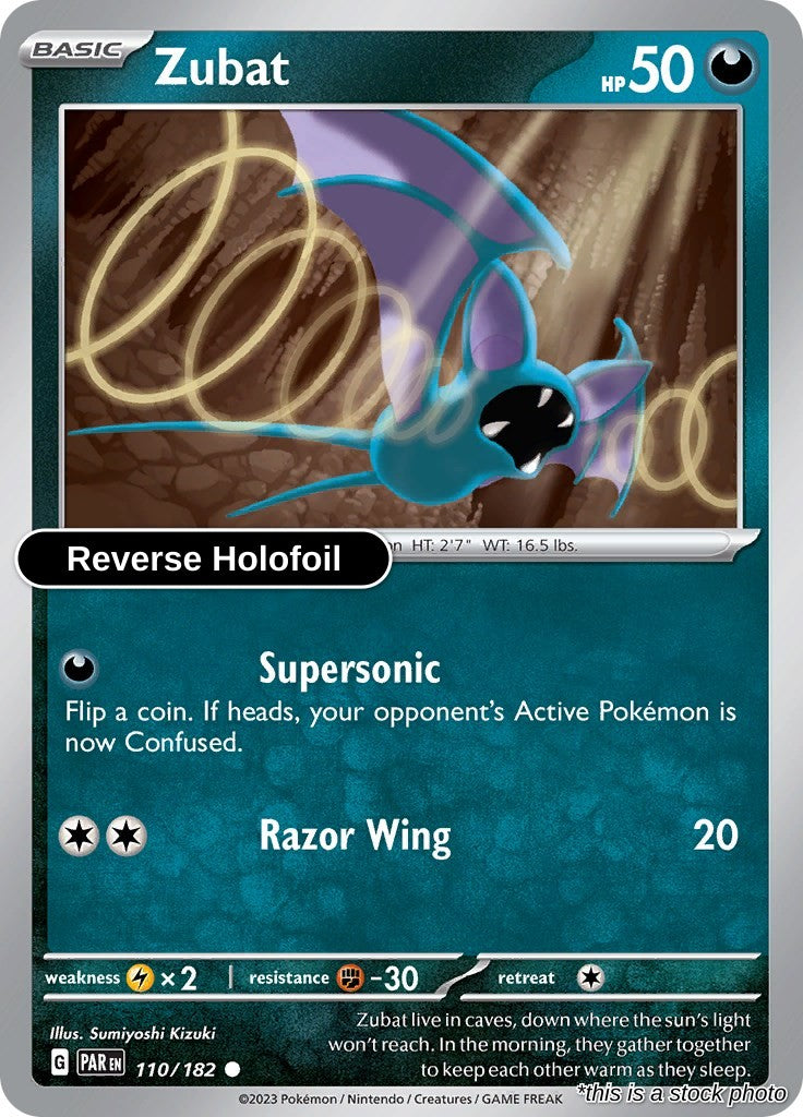 Zubat - 110/182 - [PAR - SV04: Paradox Rift] - Reverse Holofoil