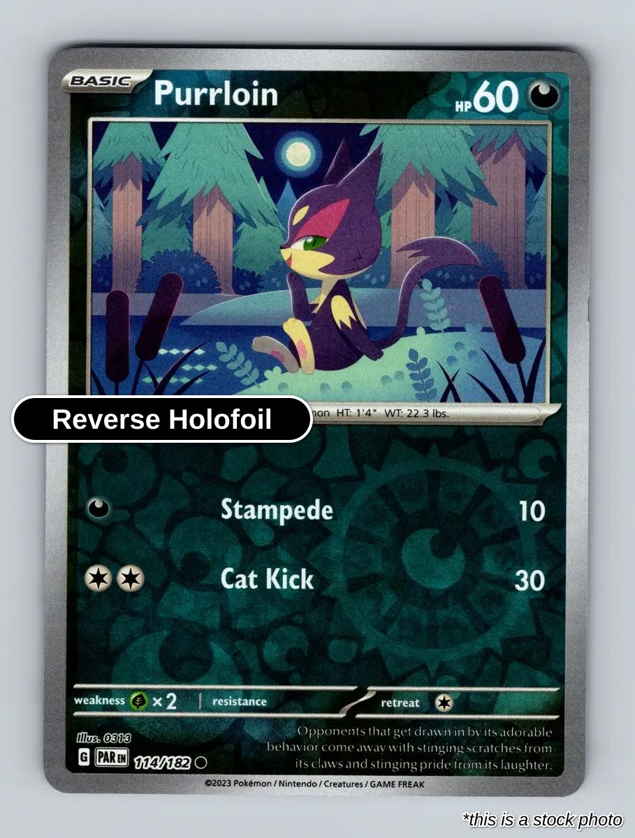 Purrloin - 114/182 - [PAR - SV04: Paradox Rift] - Reverse Holofoil