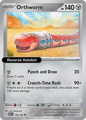 Orthworm - 138/182 - [PAR - SV04: Paradox Rift] - Reverse Holofoil