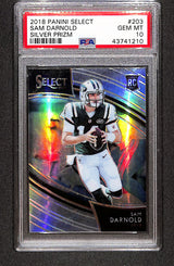 Sam Darnold 2018 Panini Select Silver Prizm #203 PSA 10