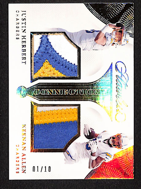 Justin Herbert / Keenan Allen 2021 Flawless Flawless Connections #FC10 #/10