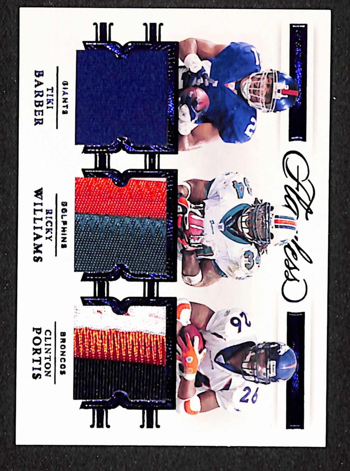 Barber / Williams / Portis 2021 Flawless Triple Patches Sapphire #TP13 #/10