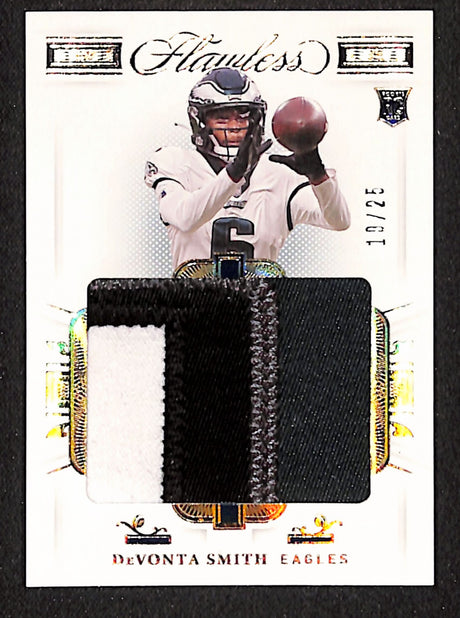 DeVonta Smith 2021 Panini Flawless Rookie Patches #RP8 #/25