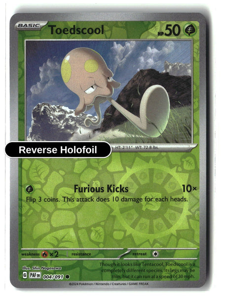 Toedscool - 004/091 - [PAF - SV: Paldean Fates] - Reverse Holofoil