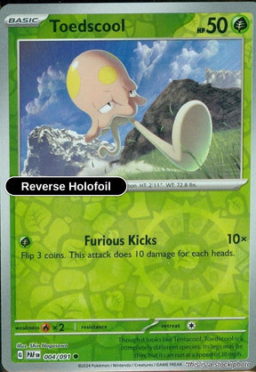 Toedscool - 004/091 - [PAF - SV: Paldean Fates] - Reverse Holofoil