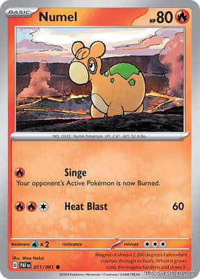Numel - 011/091 - [PAF - SV: Paldean Fates]