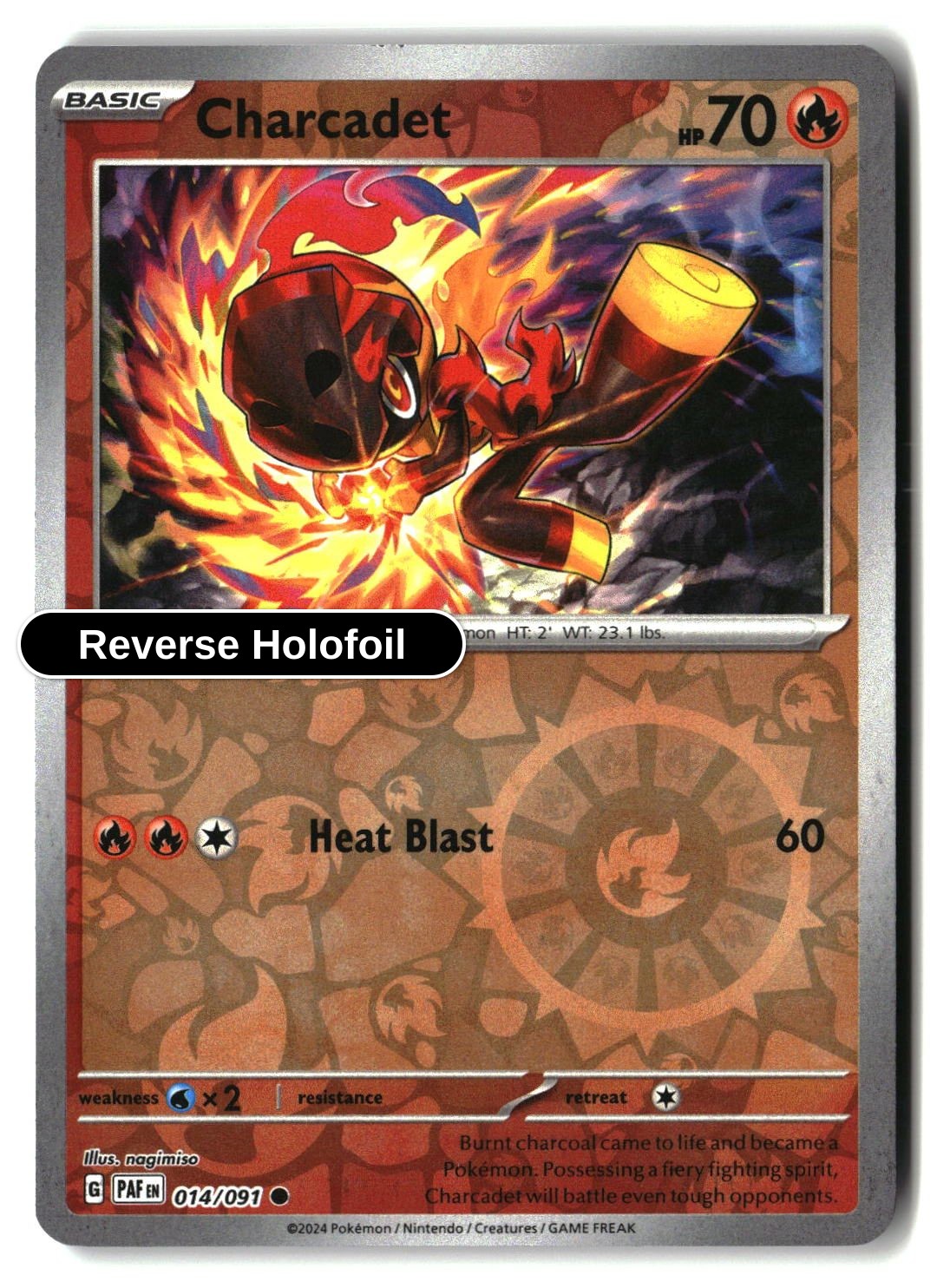 Charcadet - 014/091 - [PAF - SV: Paldean Fates] - Reverse Holofoil