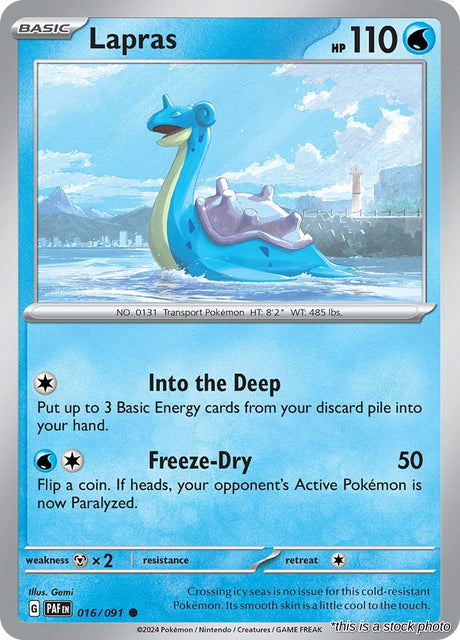 Lapras - 016/091 - [PAF - SV: Paldean Fates]