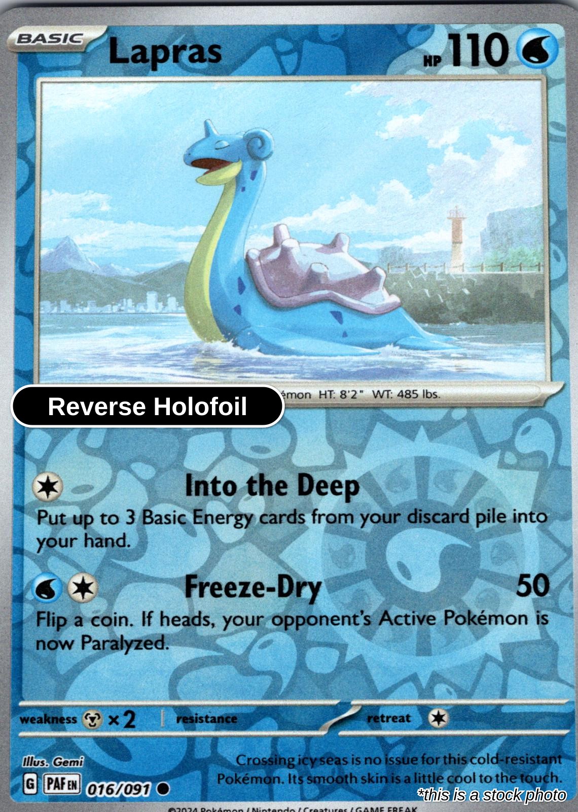 Lapras - 016/091 - [PAF - SV: Paldean Fates] - Reverse Holofoil