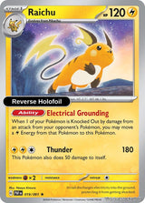 Raichu - 019/091 - [PAF - SV: Paldean Fates] - Reverse Holofoil