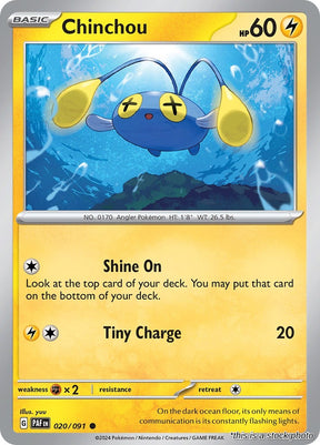 Chinchou - 020/091 - [PAF - SV: Paldean Fates]
