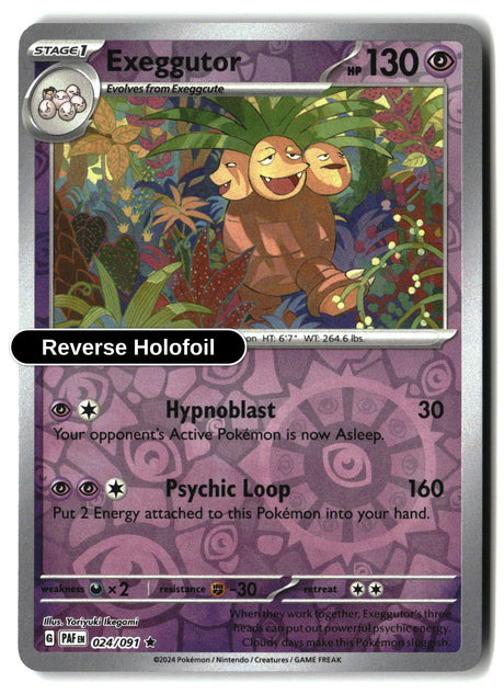Exeggutor - 024/091 - [PAF - SV: Paldean Fates] - Reverse Holofoil