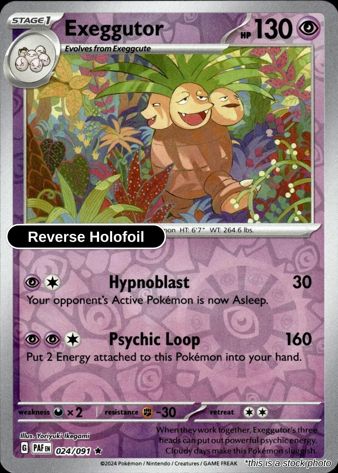 Exeggutor - 024/091 - [PAF - SV: Paldean Fates] - Reverse Holofoil