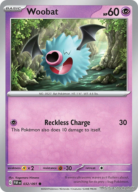 Woobat - 032/091 - [PAF - SV: Paldean Fates]