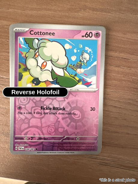 Cottonee - 034/091 - [PAF - SV: Paldean Fates] - Reverse Holofoil