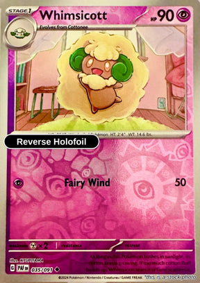 Whimsicott - 035/091 - [PAF - SV: Paldean Fates] - Reverse Holofoil
