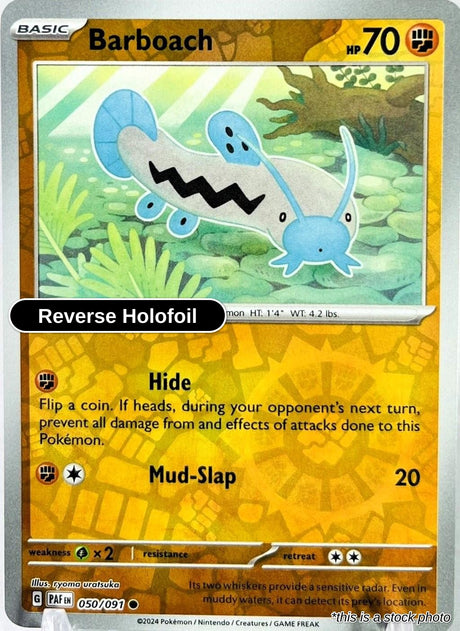 Barboach - 050/091 - [PAF - SV: Paldean Fates] - Reverse Holofoil