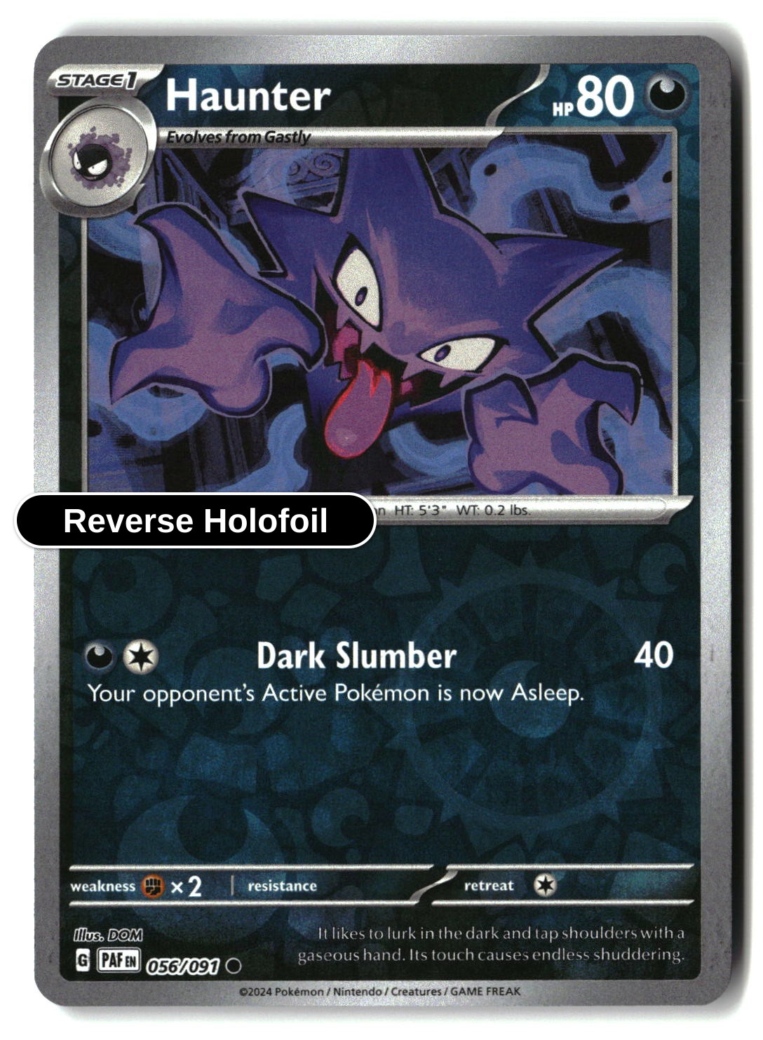 Haunter - 056/091 - [PAF - SV: Paldean Fates] - Reverse Holofoil