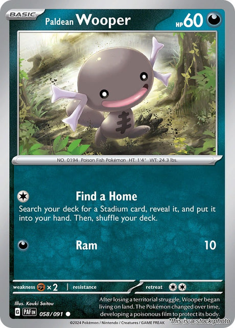 Paldean Wooper - 058/091 - [PAF - SV: Paldean Fates]