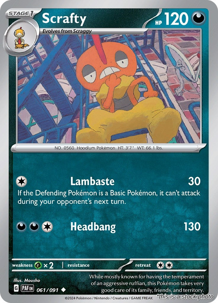 Scrafty - 061/091 - [PAF - SV: Paldean Fates]