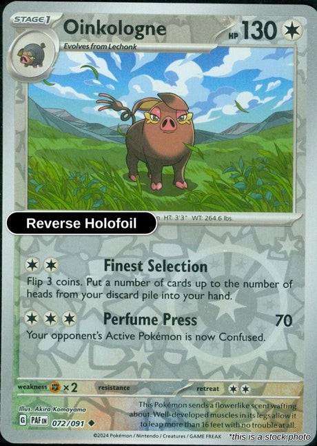 Oinkologne - 072/091 - [PAF - SV: Paldean Fates] - Reverse Holofoil