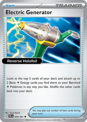 Electric Generator - 079/091 - [PAF - SV: Paldean Fates] - Reverse Holofoil