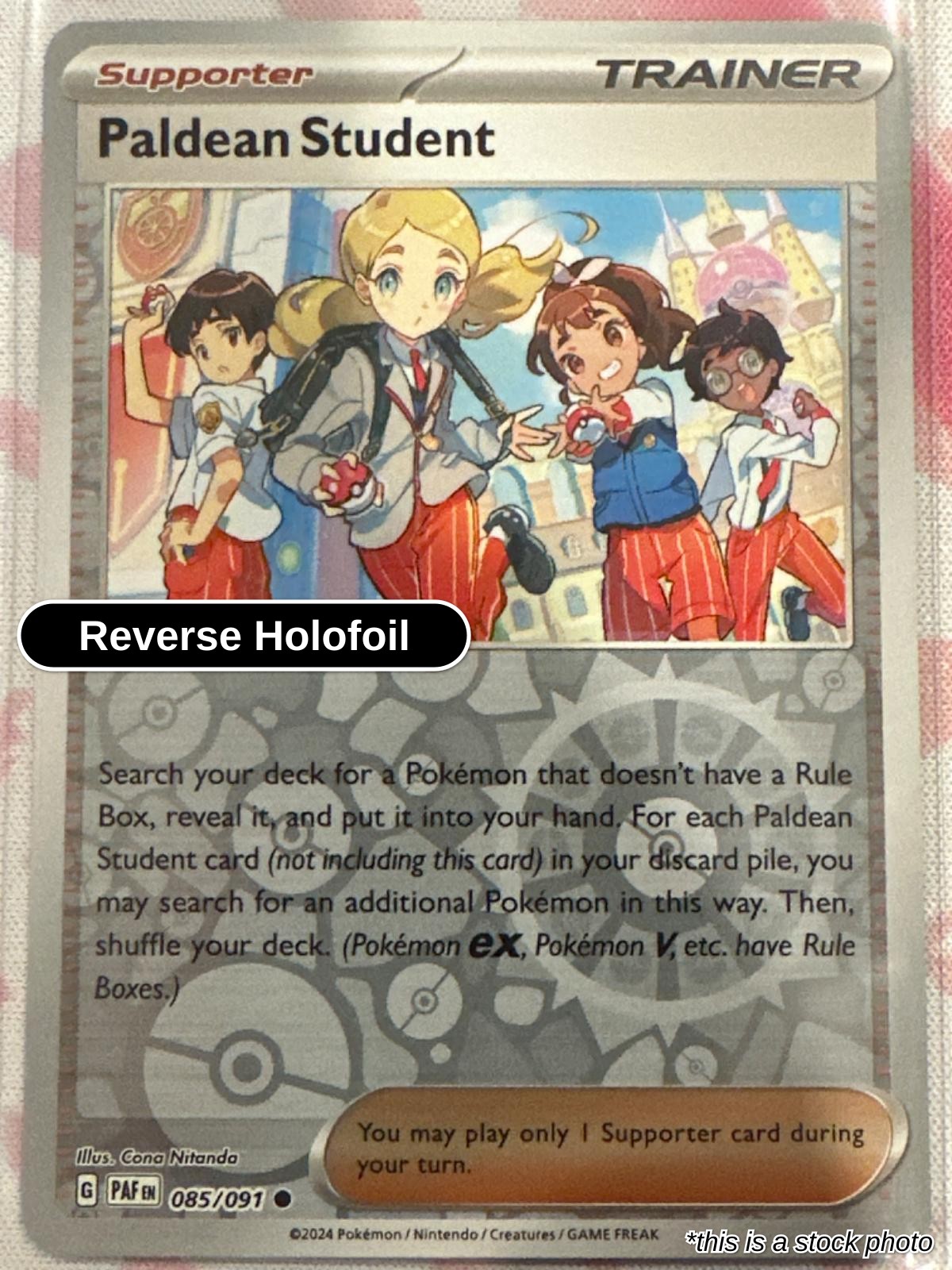 Paldean Student - 085/091 - [PAF - SV: Paldean Fates] - Reverse Holofoil
