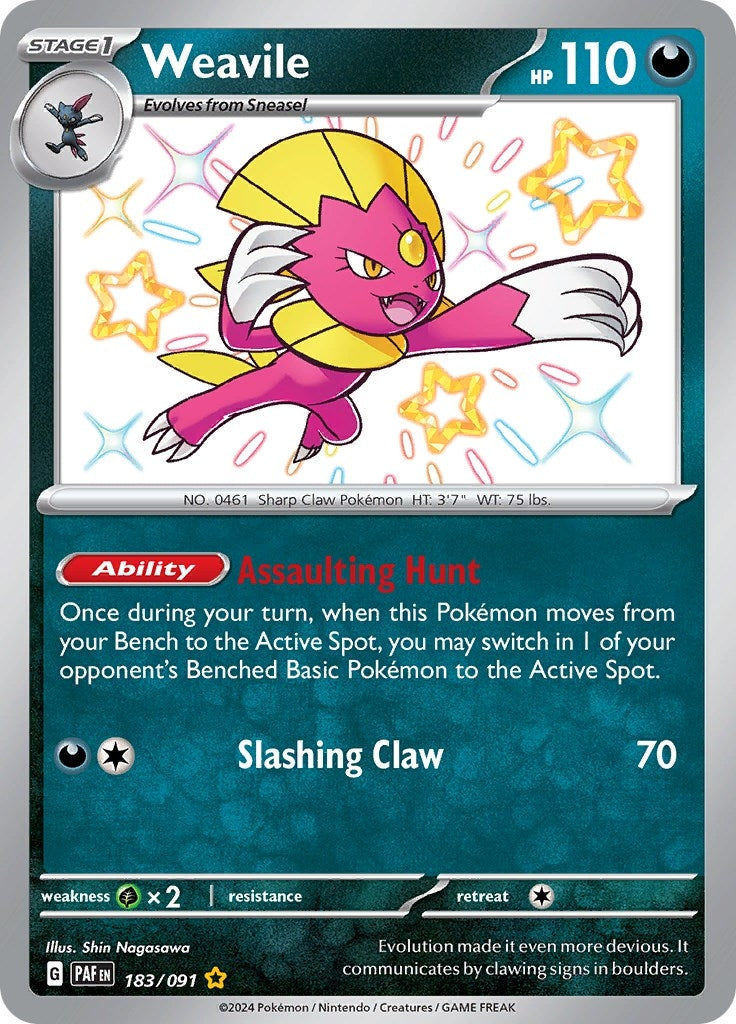 Image for Weavile (183/091) [SV: Paldean Fates]