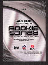 Jayden Higgins 2025 Topps Chrome Football Rookie Relics #RR-JH