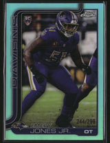 Emery Jones Jr 2025 Topps Chrome Football Teal Refractor /299 #386