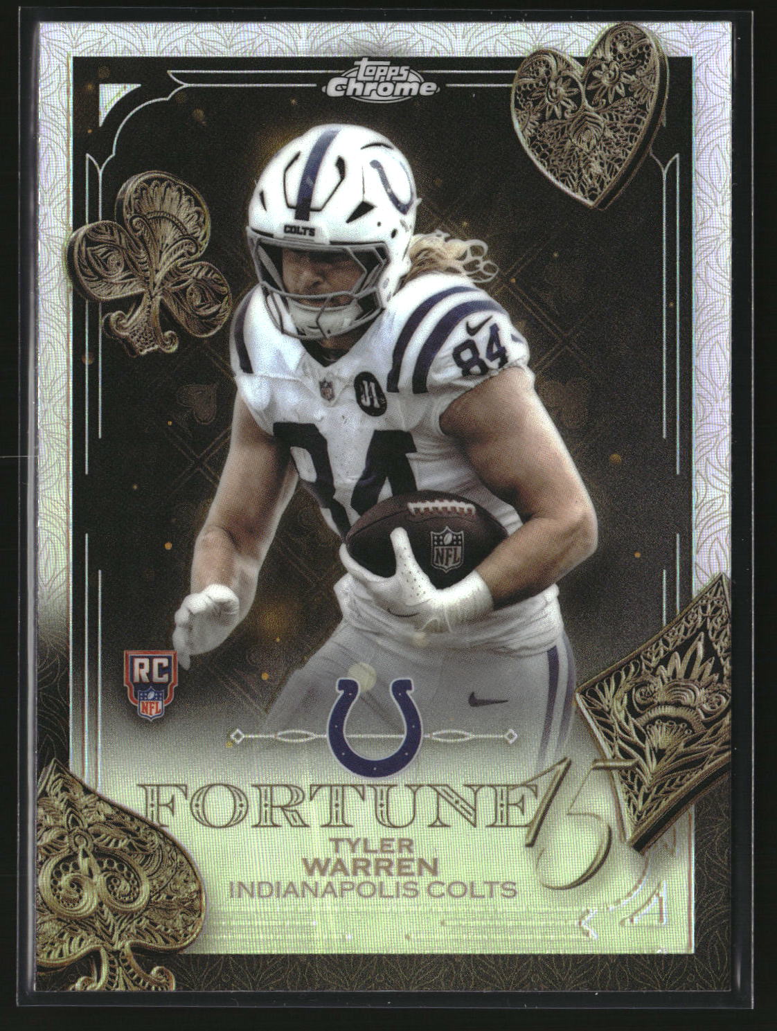 Tyler Warren 2025 Topps Chrome Football Refractor #F15-30