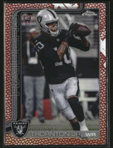 Dont'e Thronton Jr 2025 Topps Chrome Football Football Leather Refractor #385