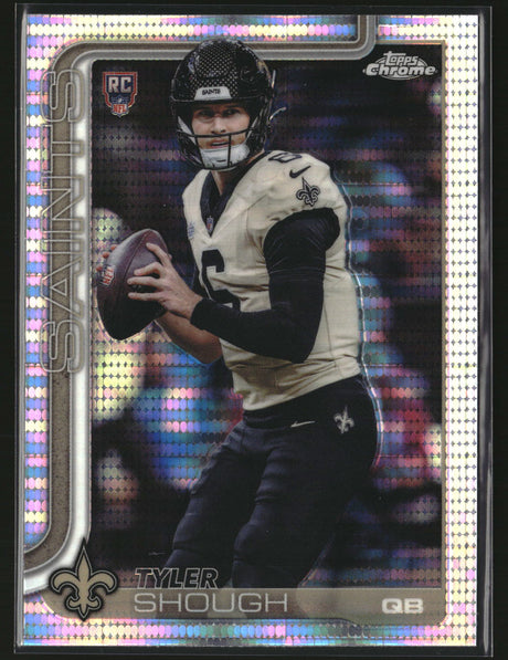 Tyler Shough 2025 Topps Chrome Football Pulsar Refractor #398