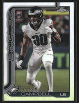 Jihaad Campbell 2025 Topps Chrome Football Refractor #366