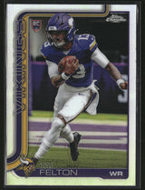 Tai Felton 2025 Topps Chrome Football Refractor #395