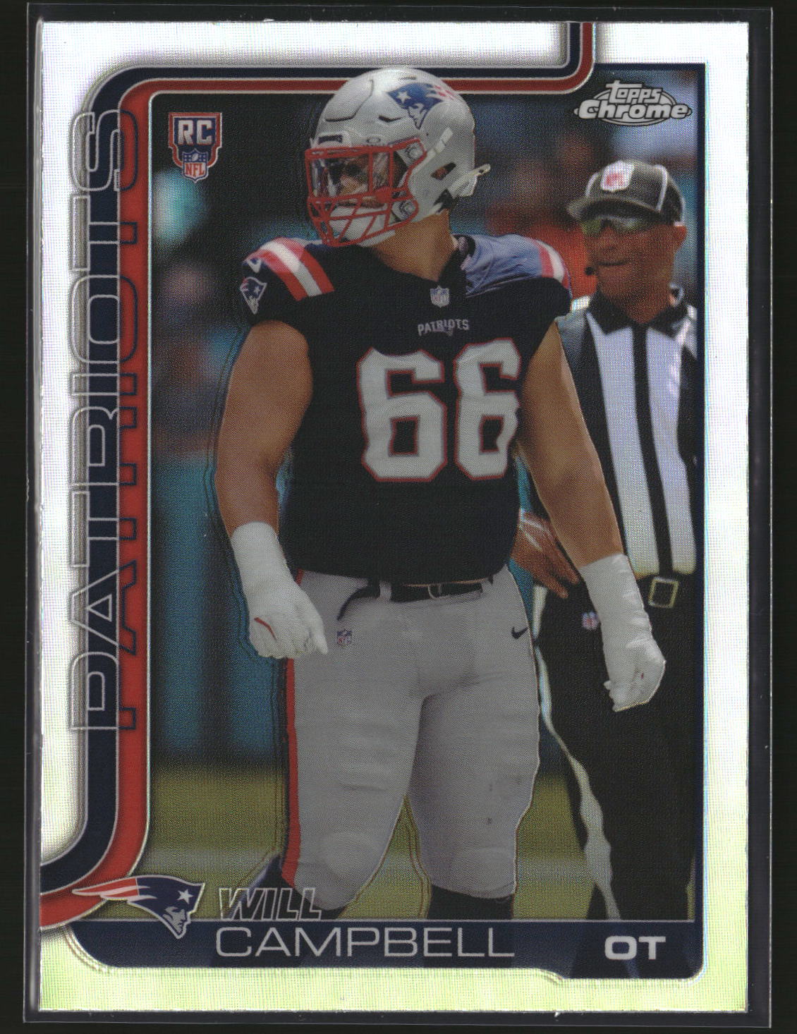 Will Campbell 2025 Topps Chrome Football Refractor #379