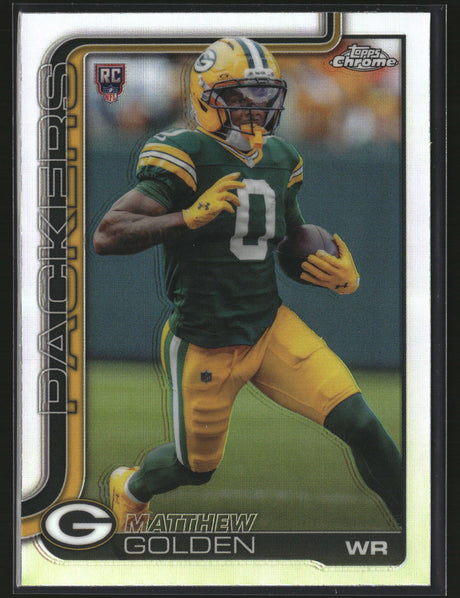 Matthew Golden 2025 Topps Chrome Football Refractor #333
