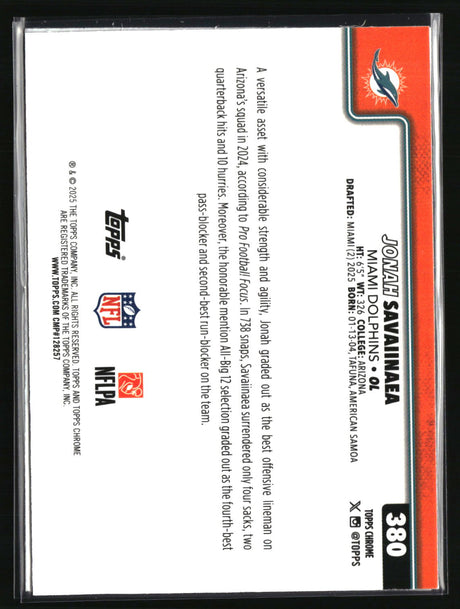 DJ Giddens 2025 Topps Chrome Football #380