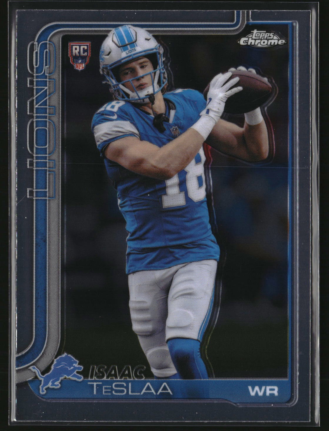 Isaac TeSlaa 2025 Topps Chrome Football #320