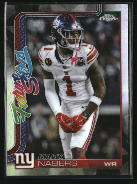 Malik Nabers 2025 Topps Chrome Football Future Stars Refractor #FS-8