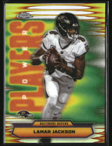 Lamar Jackson 2025 Topps Chrome Football Power Players Refractor #PP-1