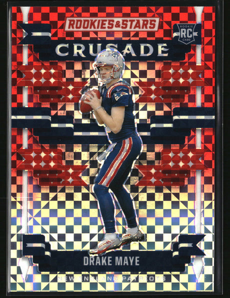 Drake Maye 2024 Panini Rookies & Stars Crusade Red Plaid #C-DME