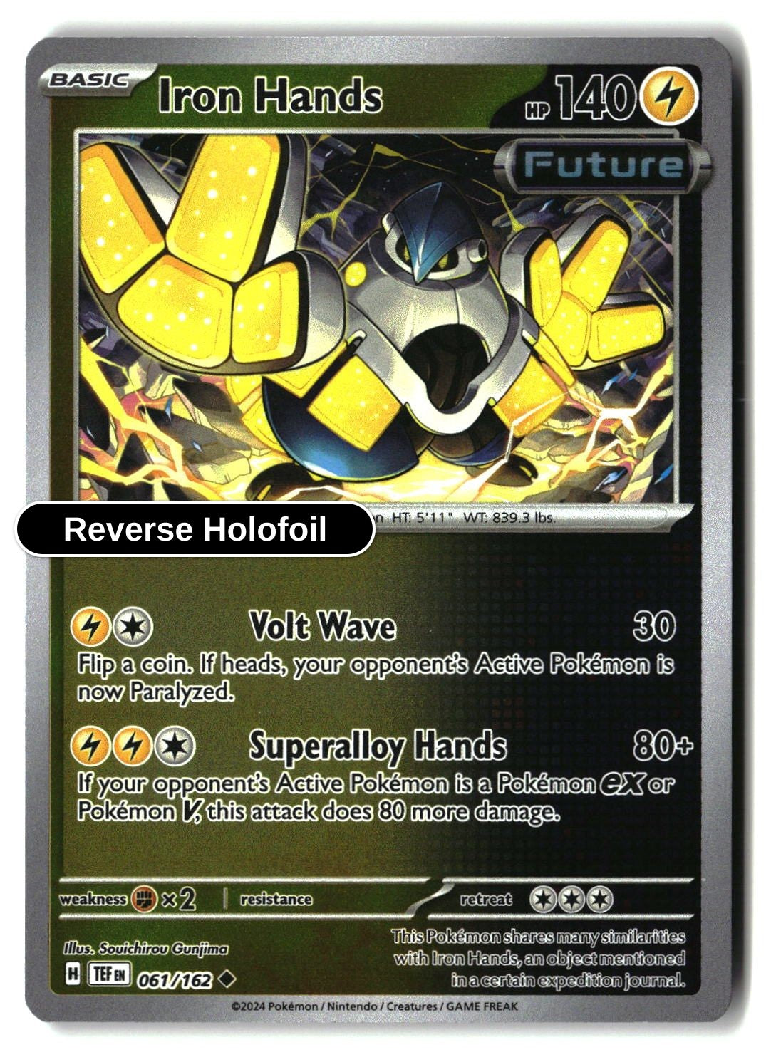 Iron Hands - 061/162 - [TEF - SV05: Temporal Forces] - Reverse Holofoil