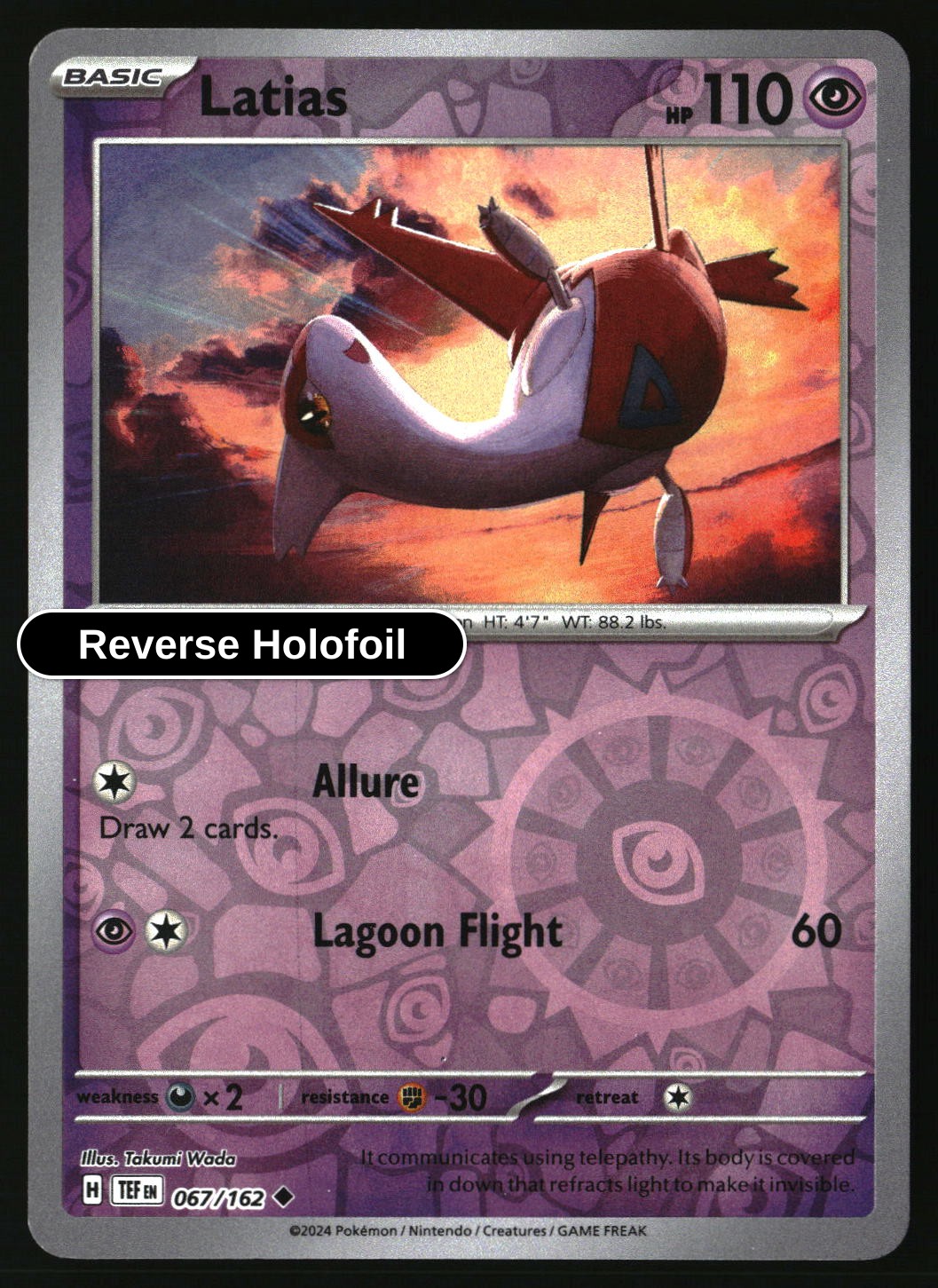 Latias - 067/162 - [TEF - SV05: Temporal Forces] - Reverse Holofoil