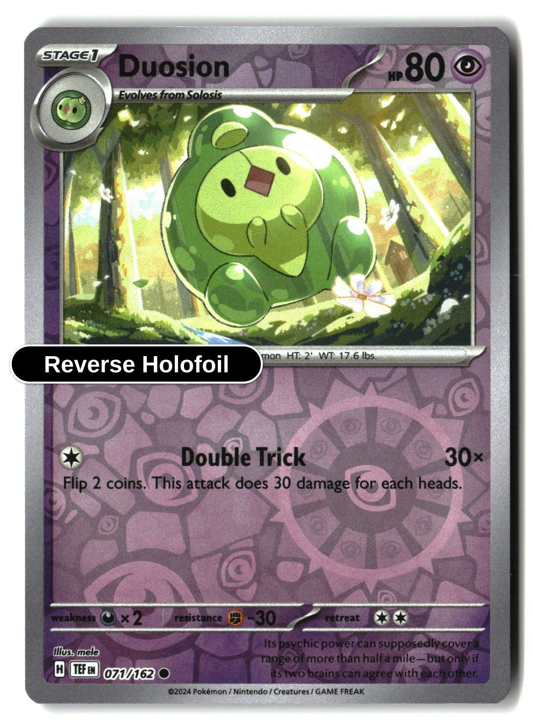 Duosion - 071/162 - [TEF - SV05: Temporal Forces] - Reverse Holofoil