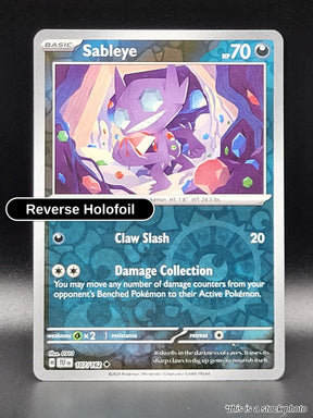 Sableye - 107/162 - [TEF - SV05: Temporal Forces] - Reverse Holofoil