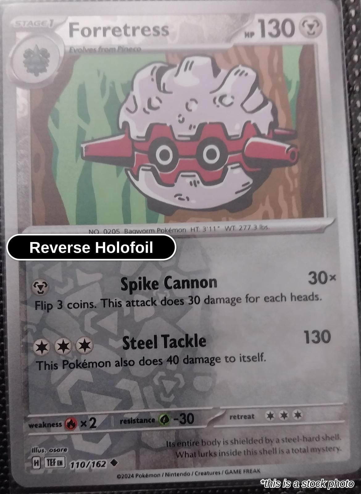 Forretress - 110/162 - [TEF - SV05: Temporal Forces] - Reverse Holofoil