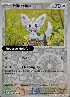 Minccino - 136/162 - [TEF - SV05: Temporal Forces] - Reverse Holofoil