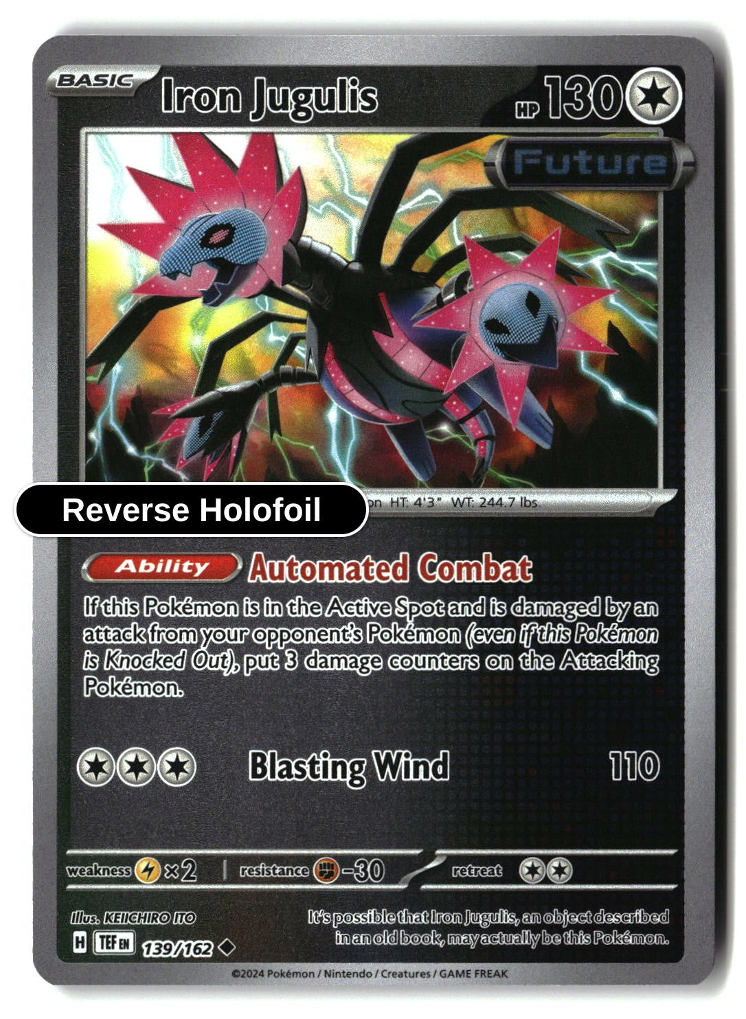 Iron Jugulis - 139/162 - [TEF - SV05: Temporal Forces] - Reverse Holofoil